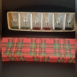 Vintage shot glass set